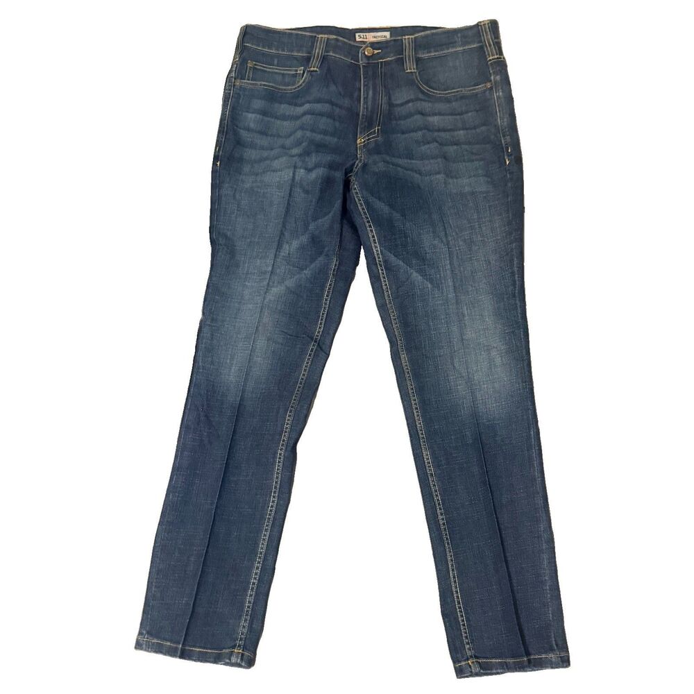 5.11 Tactical 511 Jeans Men 36X30  Medium Wash Stretch Denim Utility Pants